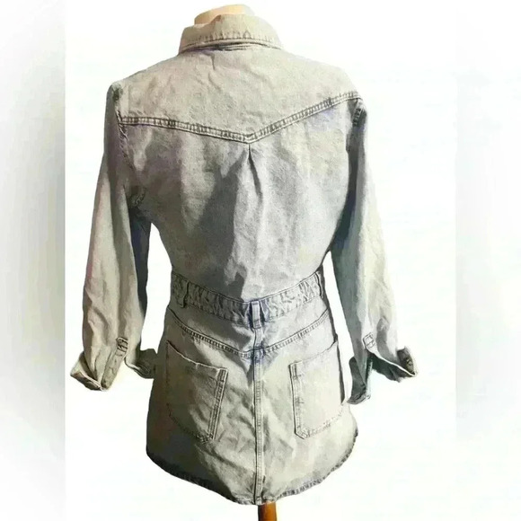 Zara denim long sleeve dress ( missing one button) - Picture 2 of 3